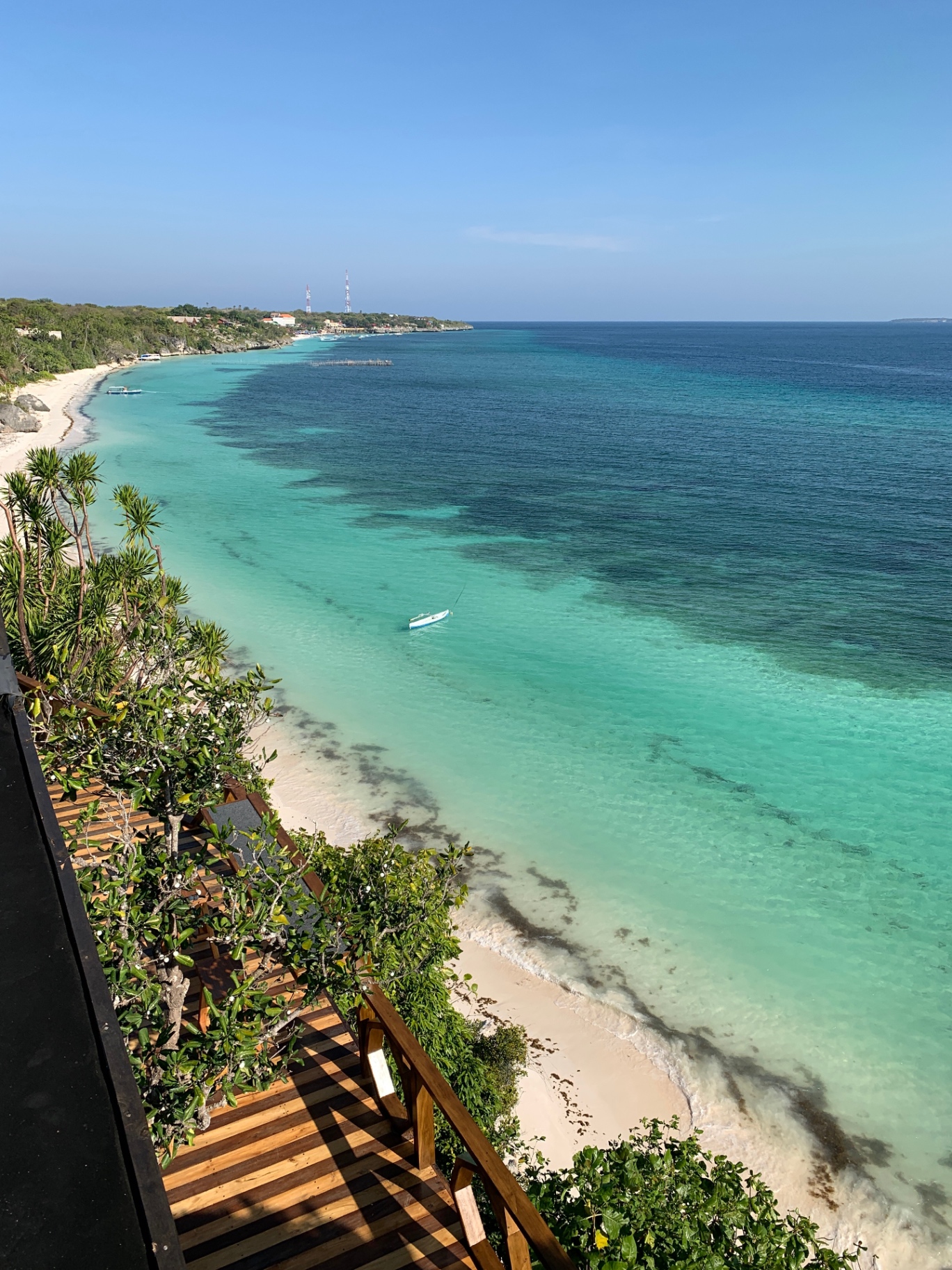 Stunning cliffside view with turquoise waters