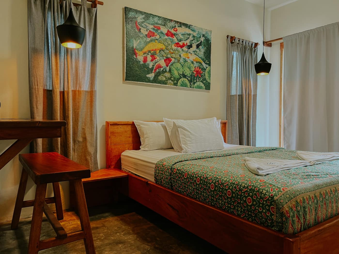 The Kapas Room — boutique room with garden terrace at Seascapes Bira